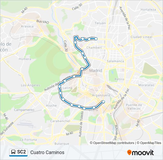 SC2 Bus Line Map