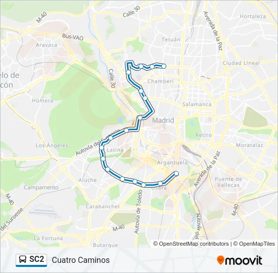 SC2 Bus Line Map