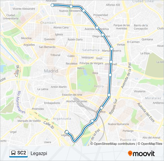 SC2 Bus Line Map
