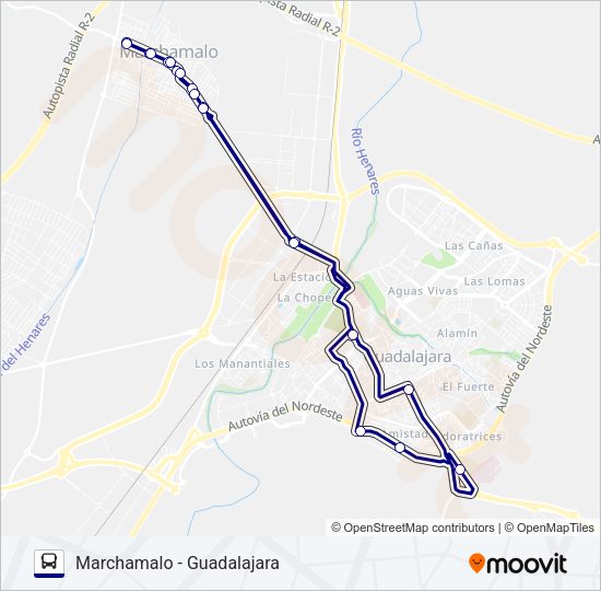 VCM-010/L1 Bus Line Map