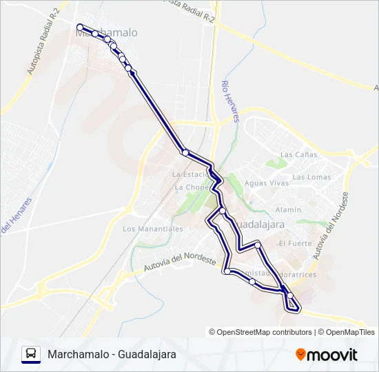 VCM-010/L1 Bus Line Map
