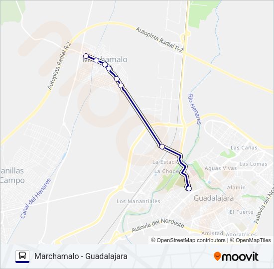 VCM-010/L1 Bus Line Map