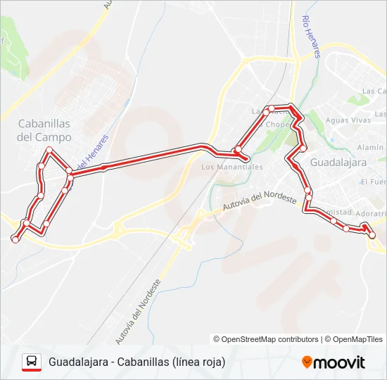 VCM-019/L1 bus Mapa de línia