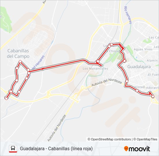 VCM-019/L1 Bus Line Map