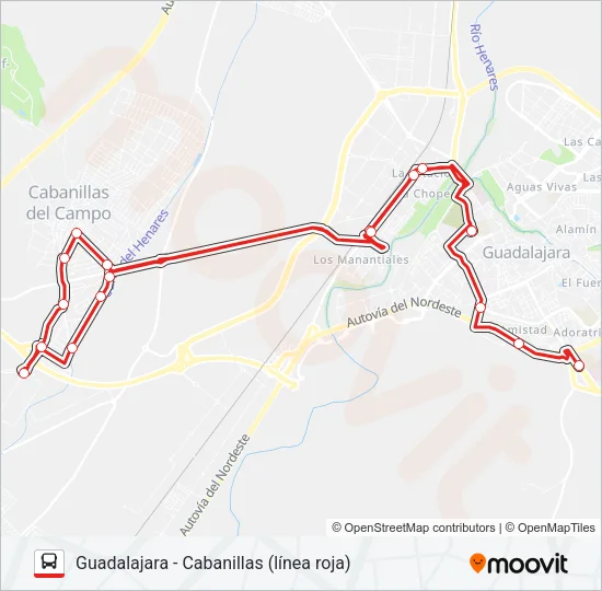 VCM-019/L1 Bus Line Map