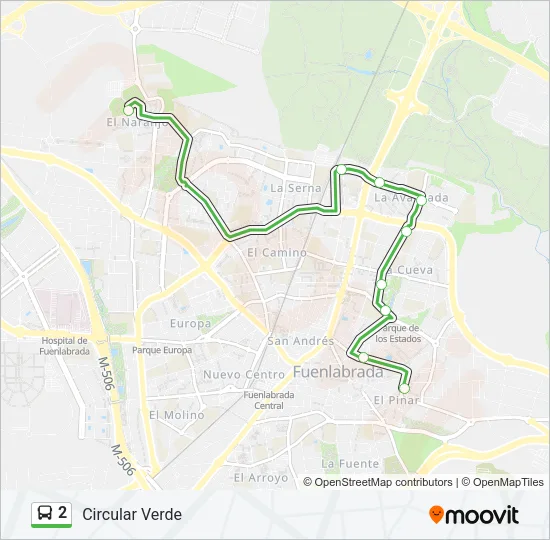 2 Bus Line Map