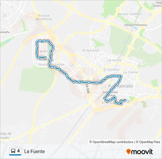 4 Bus Line Map