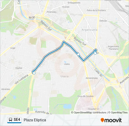 SE4 Bus Line Map