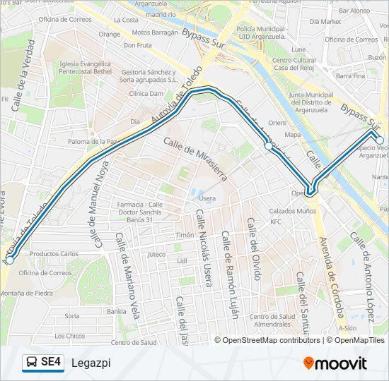 SE4 Bus Line Map