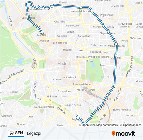 SEN Bus Line Map