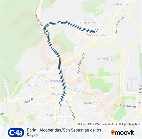 C4A Train Line Map