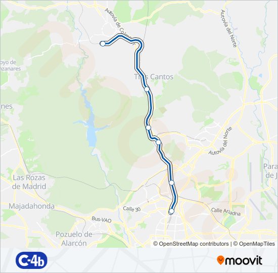 C4B Train Line Map