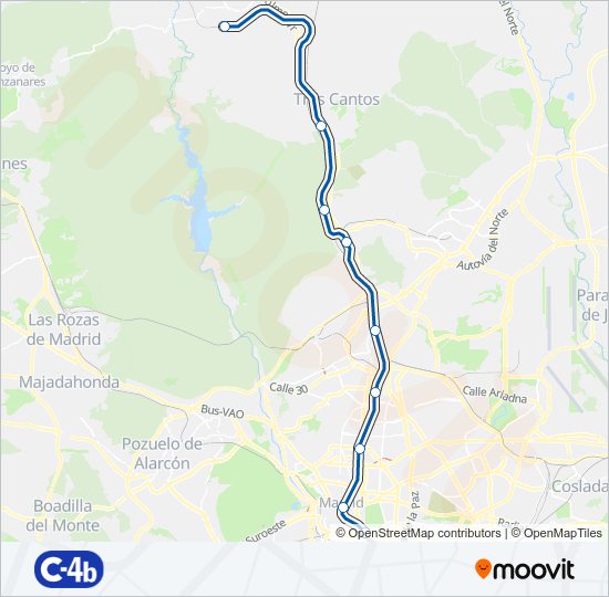 Linea C4b Horarios Paradas Y Mapas Colmenar Viejo