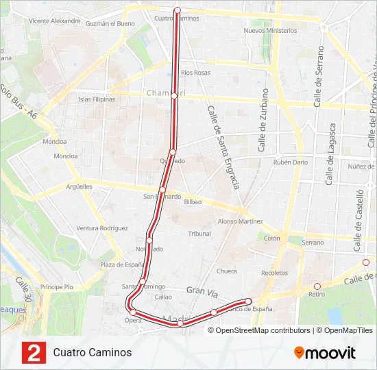 M-2 Metro Line Map