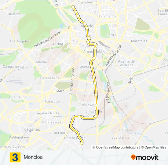 M-3 Metro Line Map