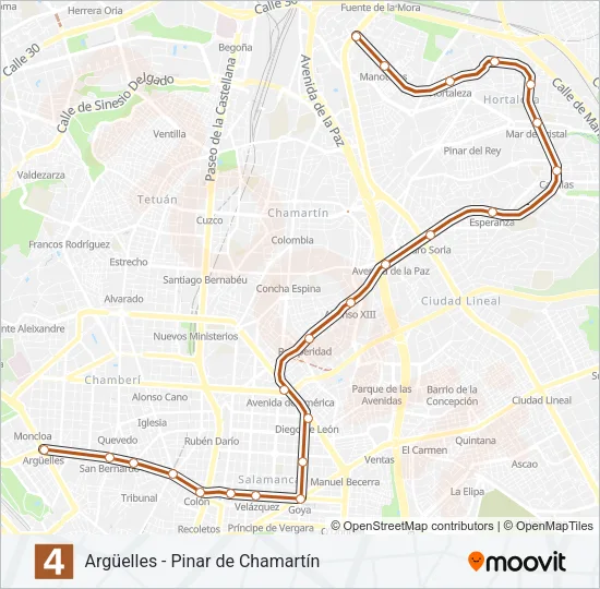 M-4 Metro Line Map
