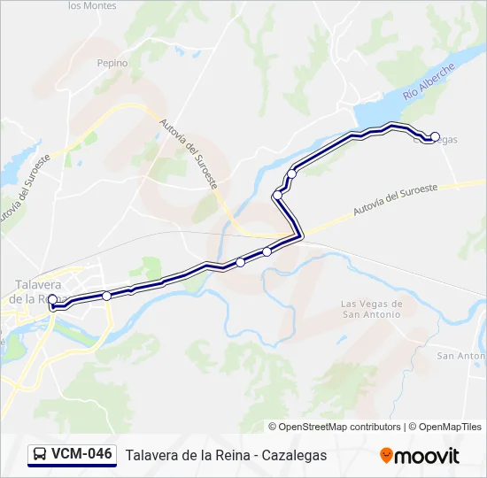 VCM-046 Bus Line Map