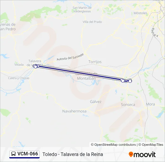 VCM-066 Bus Line Map
