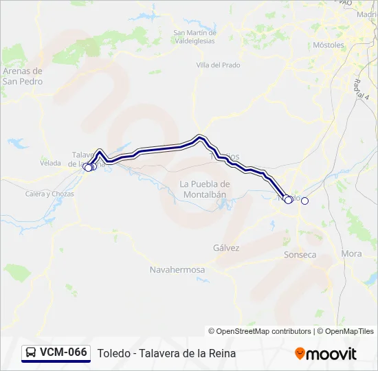 VCM-066 Bus Line Map