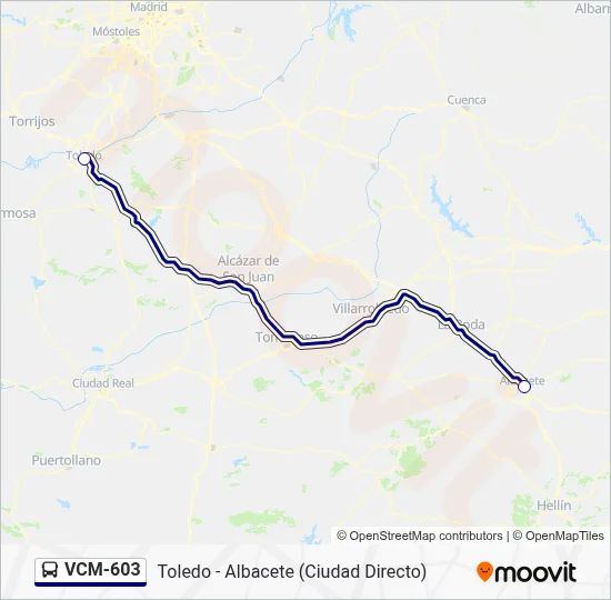 VCM-603 Bus Line Map