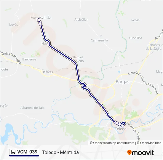 VCM-039 Bus Line Map