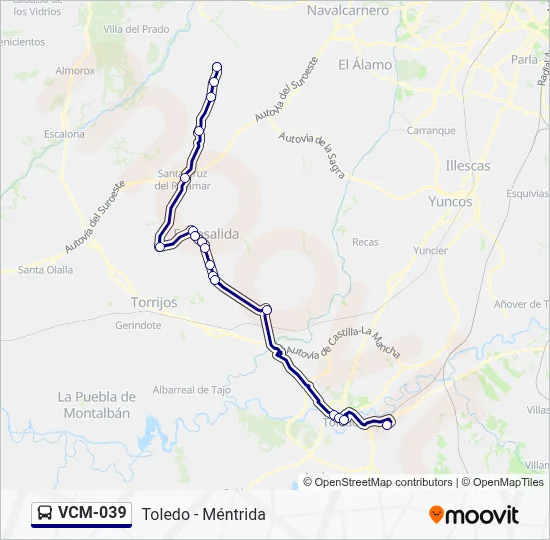VCM-039 Bus Line Map