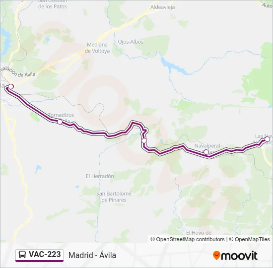 VAC223 Route: Schedules, Stops & Maps - Ruta 3: Las Navas Del Marqués ...