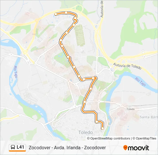 L41 Route: Schedules, Stops & Maps - Avda. Irlanda (Updated)