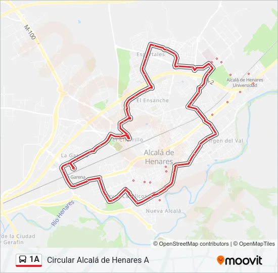 1A Bus Line Map