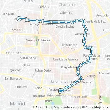 43 Bus Line Map