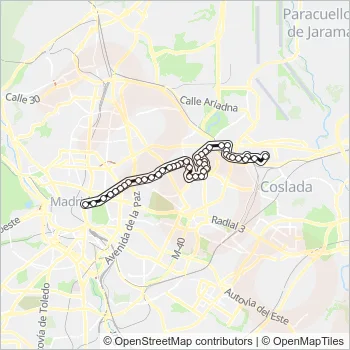 N5 Bus Line Map