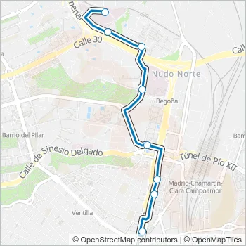 135 Bus Line Map