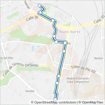 135 Bus Line Map