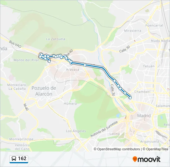 162 Bus Line Map
