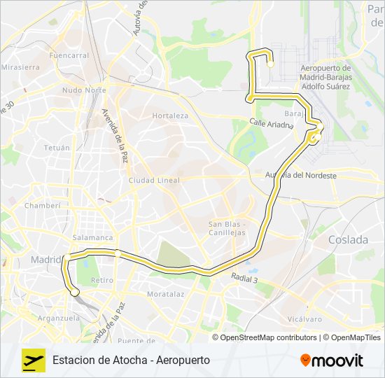 203 bus Line Map