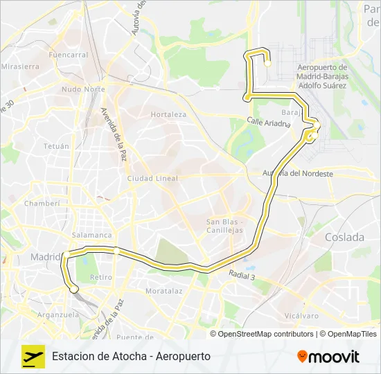 203 Bus Line Map