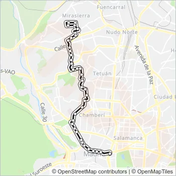 N21 Bus Line Map