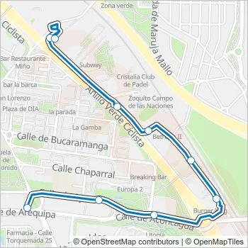 T11 Bus Line Map