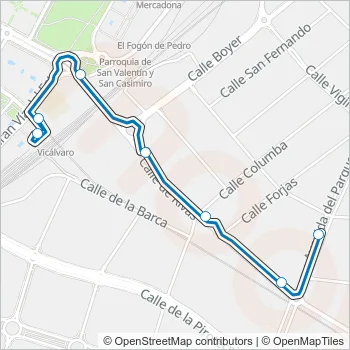 T23 Bus Line Map