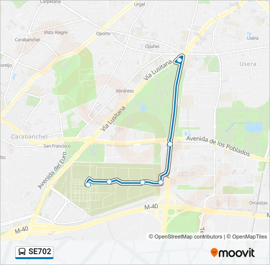 SE702 Bus Line Map