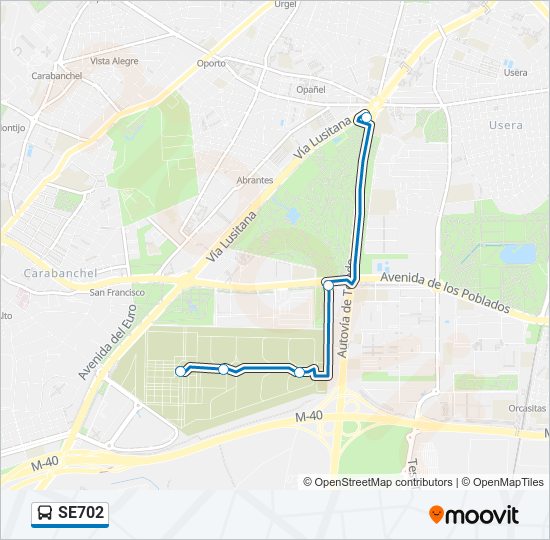 SE702 bus Line Map