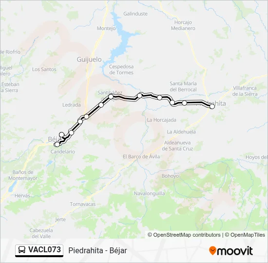 VACL073 Bus Line Map