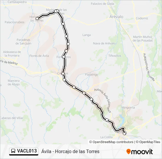 VACL013 Bus Line Map