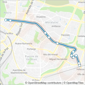 E Bus Line Map