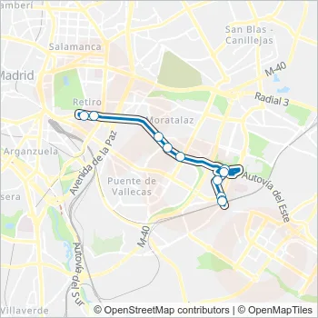 E Bus Line Map