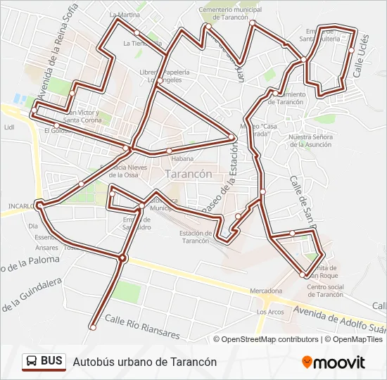 Mapa de línies de BUS