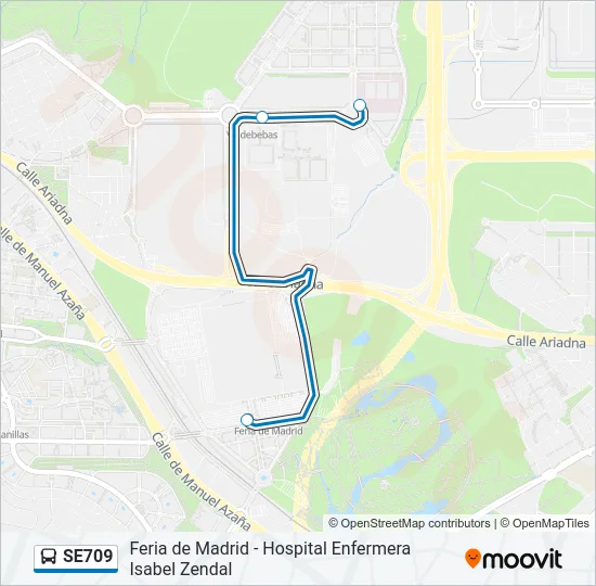 SE709 Bus Line Map