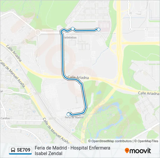 SE709 Bus Line Map