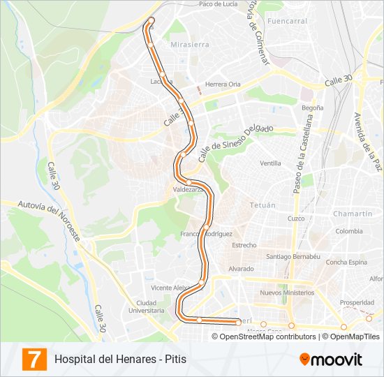 M-7 metro Line Map