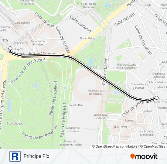 M-R metro Mapa de línia